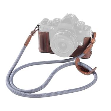 Imagem de SMALLRIG Kit de capa de câmera para Nikon Z f, kit de capa de câmera de couro PU vintage, com aderência aprimorada, forro de microfibra resistente a arranhões, moldura de liga de alumínio, alça de