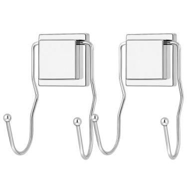 Imagem de Kit 2 Suporte Com 2 Ganchos Fixação Por Ventosa Arthi - Arthi Comercia