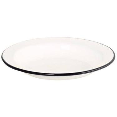 Imagem de Prato Esmaltado 22/560Ml Branco Ewel Pct C 12 Unidade