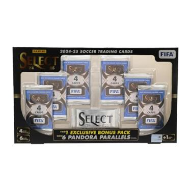 Imagem de 2024 2025 Panini Select FIFA Soccer Flagship Collection Trading Card Box (6 Exclusive Pandora Parallels)