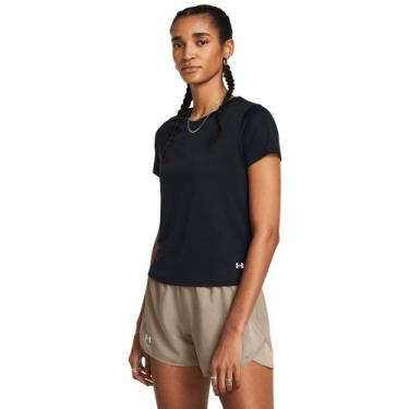 Imagem de Camiseta de Corrida Under Armour Launch Feminina, Preto, G
