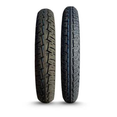 Imagem de Kit Pneu Moto CG 125/150 Fan Titan 18" Dianteiro + Traseiro - Black Ty