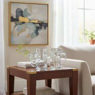 Imagem de Kit 2 Canecas Para Chopp Cerveja Bebidas Vidro Bar 390ml - Clink