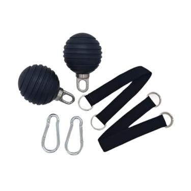 Imagem de UGPLM Equipamento de ginástica doméstica Power Balls com alça, exercitador de antebraço e mão para exercícios com barra