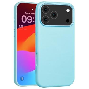 Imagem de Rumwot Capa de couro para iPhone 17 Pro Max compatível com Magsafe, couro de grão superior, ajuste fino profissional, à prova de choque, botões de metal e moldura de batida da câmera capa magnética