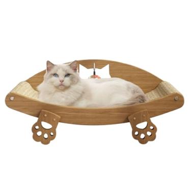 Imagem de Rrlihjgu Tabuleiro Arranhador Para Gatos, Cama de Gato Com Base Arranhadora, Móveis Sisal Cama Cães Pequenos Gatos Dormir Brincar Enriquecimento Tédio Sofá Chão