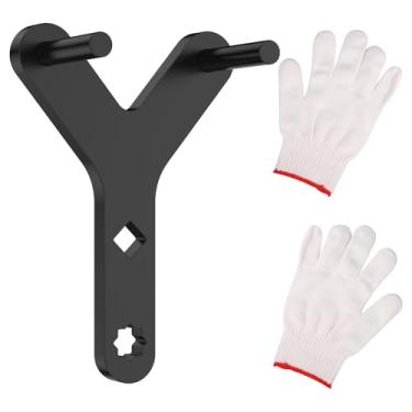 Imagem de UKQRRTC Ferramenta de elevação do braço de controle inferior, ferramenta de remoção de braço de controle inferior automotivo de liga de aço, ferramenta de remoção de bucha de braço de controle para