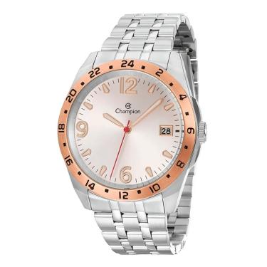 Imagem de Relógio Champion Masculino Analógico Prata Rosê Ca31220q