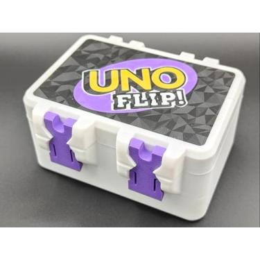 Imagem de Caixa Com Travas Case Para Jogo Uno Flip Cartas - JM3D