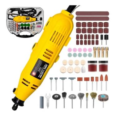 Imagem de Micro Retífica Profissional 500W com 210 Peças – Corte, Lixamento e Polimento (110 Volts)