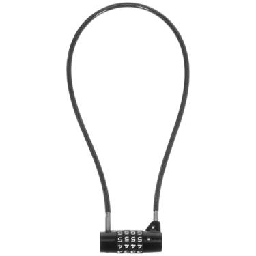 Imagem de VICASKY Combinação de bicicleta com trava de cabo com 4 dígitos redefinível para armário de portão, manilha longa, código de cadeado interno e externo, escola, academia, armário, cerca, caixa de