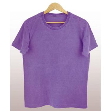 Imagem de Camiseta Estonada Premium Lilás - Tamanhos P, M, G, GG - Alta Qualidad