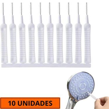 Imagem de Kit 20 Escovinha Desentope Chuveiro Mini Limpador de Celular Escova Mu