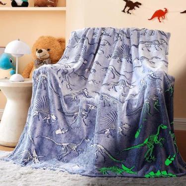 Imagem de Manta para crianças Wajade Blanket Glow Dinosaur 152x203cm