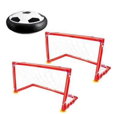 Imagem de DM Sports Disco Ball Gol, Kit com 2 Traves de Futebol e Bola Flutuante, Brinquedo Infantil para Ambientes Internos, Fácil Montagem, para Crianças 3+