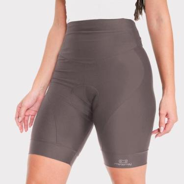 Imagem de Bermuda Feminina Marcio May Comfort Cós Alto Café - Gel - Márcio May S