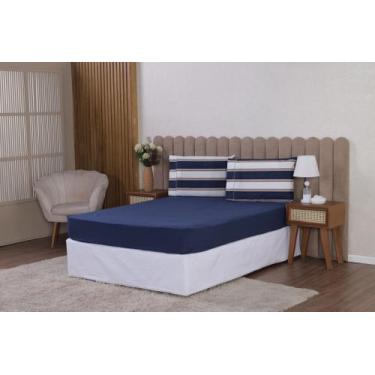 Imagem de Jogo de Lençol Malu Para Cama Solteiro 2 Peças 180 Fios 100% Algodão T