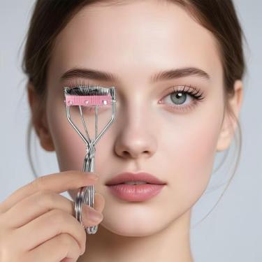 Imagem de 1 peça de modelador de cílios prata com pente, modelador de cílios de prata, modelador de rímel suave e seguro, cílios e elevação de cílios em segundos