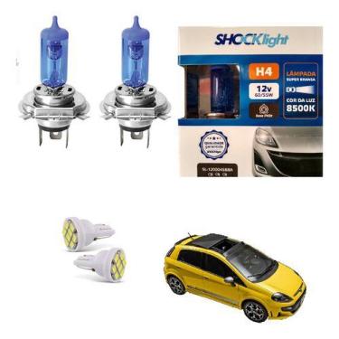 Imagem de Lâmpadas Punto Super Branca 8500k Farol Baixo Alto Lanterna. - Shockli
