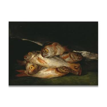 Imagem de LKXGRRSFG Stacked TogetherFrancisco De Goya Impressão em tela romântica espanhola - Obra-prima do influente pintor romântico 80 x 112 cm sem moldura