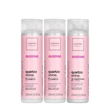 Imagem de Kit Cadiveu Professional Hair Quartzo Shine Shampoo Extra e Condicionador (3 produtos)