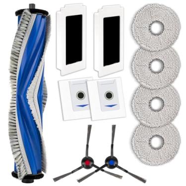 Imagem de (Pacote com 11) Peças de reposição M12 Pro+ compatíveis com ECOVACS DEEBOT T30 Omni/ T30 Pro Omni/Yeedi M12 Pro+ Robot Vacuum, 1 escova de rolo, 2 escovas laterais, 2 filtros HEPA, 2 sacos de poeira