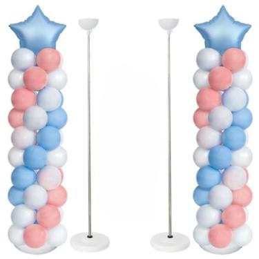 Imagem de Suporte Balão Telescópico 2m Ajustável | Base Estável para Decoração | Ideal para Casamentos e Festas