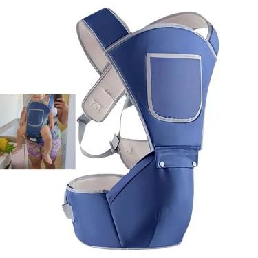 Imagem de Canguru Carregador Bebe Criança Alça Ajustavel Ergonomica Acolchoada Bolso Passeio Viagem Seguro Resistente Praticidade