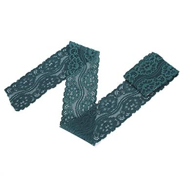 Imagem de Fita de renda com estampa floral, elástica macia, faça você mesmo, fita artesanal para decorações de casamento, acessórios de roupas, material de nylon, 10 jardas, 5cm de largura