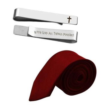 Imagem de Presente motivacional de Natal para amigos, colega de trabalho, presente inspirador para colegas de trabalho, irmão, primo, cristão, conjunto de presente de gravata de Natal para homens, meninos