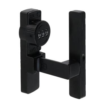 Imagem de Woogim Fechadura de porta com senha de celeiro de 90 graus, abertura esquerda/direita, fechadura de combinação de ângulo reto de liga de zinco, adequada para porta de celeiro, janelas, jardim