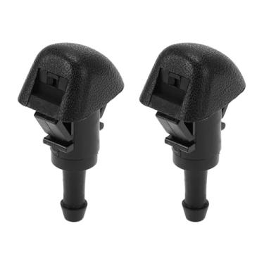 Imagem de Hihaha Bocal de lavagem de para-brisa para Subaru Outback para Subaru Legacy/Bicos de pulverização de para-brisa dianteiros limpador de jato / durável / 2 peças preto