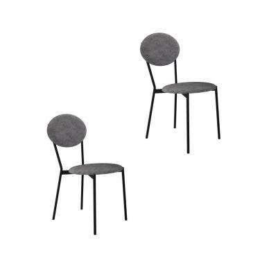 Imagem de Cadeira Vintage Elipse Fixa C-4 Pes 430 X 535 X 860 Mm C-2 Un. Cy.nevoa Prata Névoa Prata City