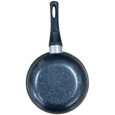 Imagem de Frigideira Antiaderente Indução Multifuncional, 16cm, Alumínio, Preta, Cabo Baquelite, Compatível com Fogão a Gás, Elétrico, Vitrocerâmico