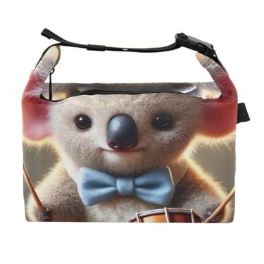 Imagem de TSENQUE Lancheira fofa e elegante de coala, para mulheres, lancheira macia para trabalho, linda bolsa térmica para adultos