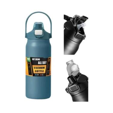 Imagem de Garrafa Térmica De Aço Inoxidável De Grande Capacidade 1.5L, Caneca Té