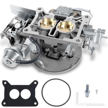 Imagem de Carburador de 2 cilindros 2150 com estrangulador elétrico para motores Ford 289 302 351, serve para Mustang F100 F250 F350 e Jeep Wagoneer 360 5,9L, substituição para Motorcraft 2150 Carb