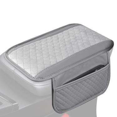 Imagem de Capa de apoio de braço para carro - almofada de console central com bolso de armazenamento, almofada de apoio de braço, para veículo, caminhão, cadeira, escritório, mulheres, homens