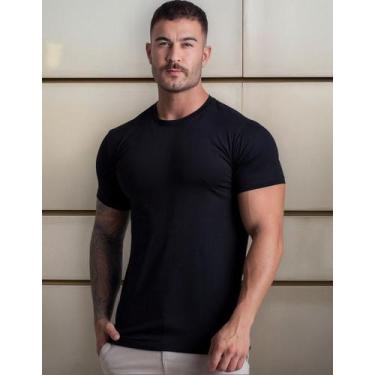 Imagem de Camiseta Com Elastano Algodao Egípcio Original - Tropez, Preto, P