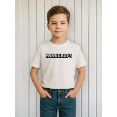Imagem de Camiseta Infantil Menino Minecraft Algodão Lançamento Oferta - Agil, B