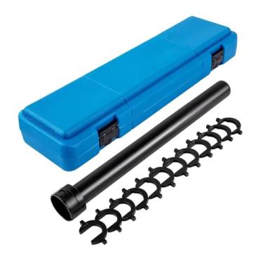 Imagem de KiBcsLic Kit de ferramentas para terminais de direção internos com 13 peças e 12 adaptadores tipo "pé de galinha". Ferramentas robustas para