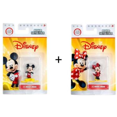 Imagem de Kit Coleção Disney Nano Metalfigs Mickey  DS1 +  Minnie  DS2 - JADA
