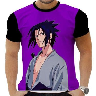 Imagem de Camiseta Camisa Personalizada Anime Naruto Sasuke Uchiha 02 - Zahir St