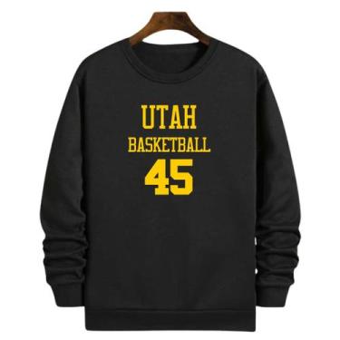 Imagem de Blusa Moletom Gola Basquete Utah Basketball número 45 - Loja Click Cam