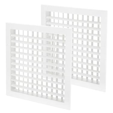 Imagem de PATIKIL Tampa de ventilação quadrada de 30,5 x 30,5 cm, 2 peças de plástico de retorno de grade de ar para casa de escritório, banheiro, cozinha, duto de ventilação de vaso sanitário, branco