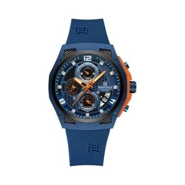 Imagem de Relógio De Quartzo Masculino Luxuoso À Prova d'Água NAVIFORCE Com Puls