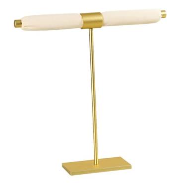 Imagem de Vaveren Organizador de Anéis, Suporte para Joias com Base Metálica Estável, Expositor Multifuncional para Pulseiras e Colares, Ideal para Mesa, Loja ou, Bege