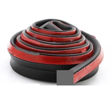 Imagem de LNNDML Tira de vedação de porta de carro 2/4/8 m tiras de vedação de borracha automática isolamento de ruído para protetor de capô de porta-malas de porta selante de carro (4 m P)