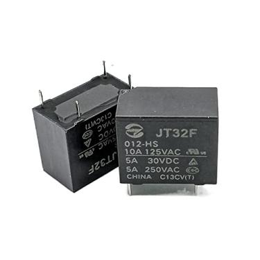 Imagem de Relé de alimentação pequeno de 2 peças JT32F-012-HS um conjunto de 4 pinos normalmente abertos 5A 250V