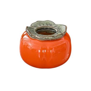 Imagem de URGDWEKJY Vaso criativo pequeno vaso de cerâmica vaso de flores arranjo de flores recipiente ornamentos de mesa vasos chineses para decoração vasos de flores (A)